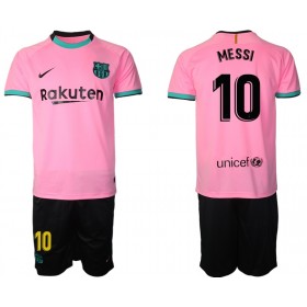 Jalkapallo Pelipaidat FC Barcelona Lionel Messi 10 Lasten 3 Paita 2020-2021 Lyhythihainen
